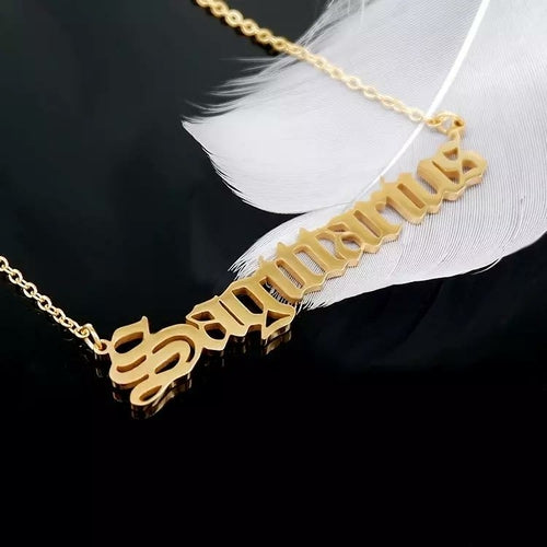 English Zodiac Necklace