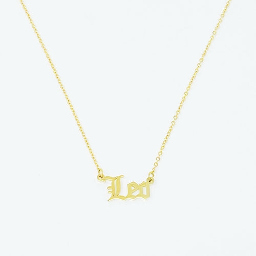 English Zodiac Necklace