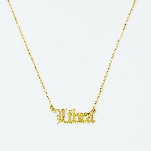 English Zodiac Necklace