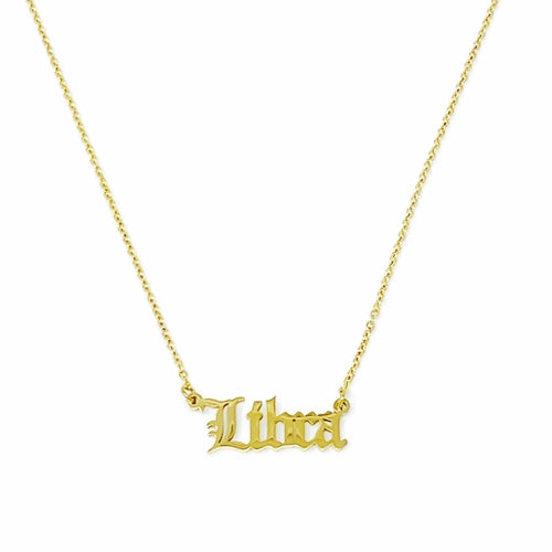 English Zodiac Necklace