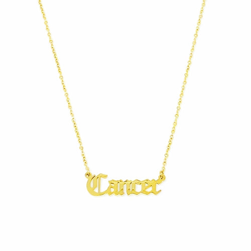 English Zodiac Necklace