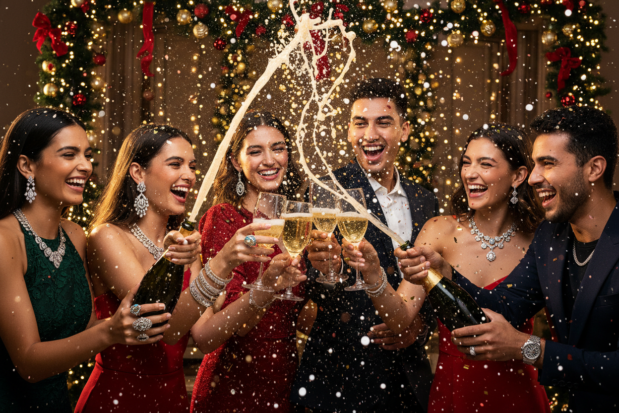 no. voglio vedere più champagne in aria